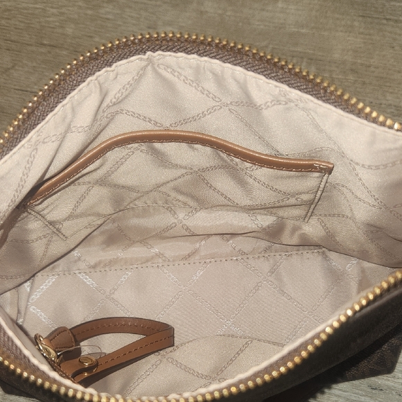 Michael Kors Dark Brown and Tan Crossbody Bag - Picture 11 of 13